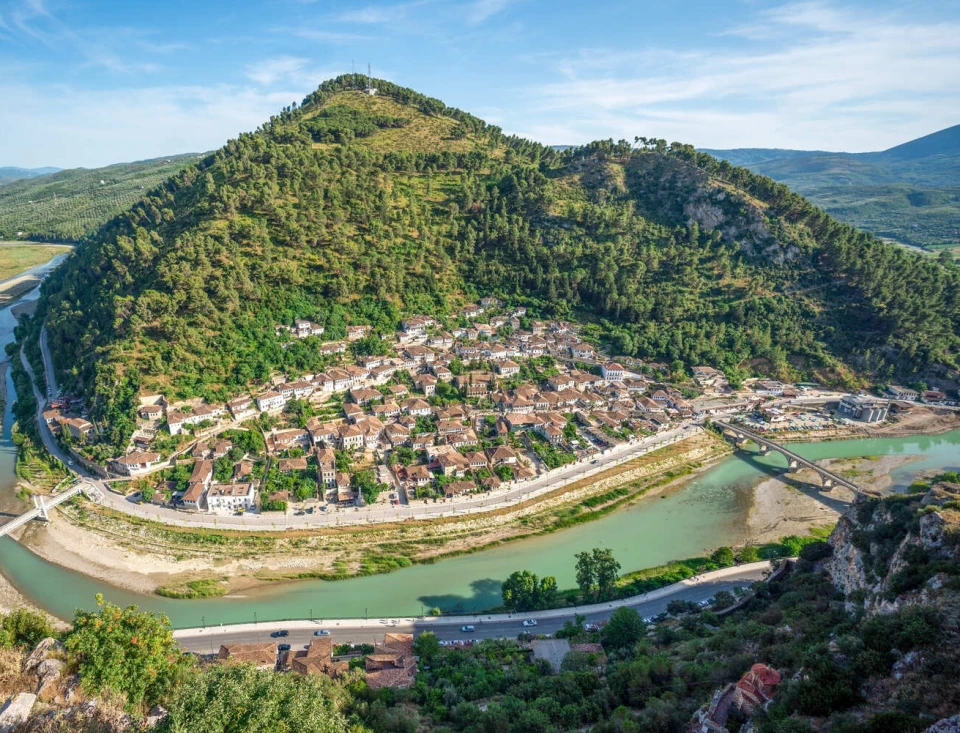 Popołudnie w Beracie, Albania, Riwiera Albańska